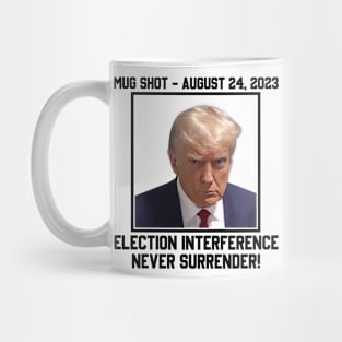 Free Trump Never Surrender Trump Photo Mug